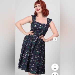 Collectif Flamingo Dress